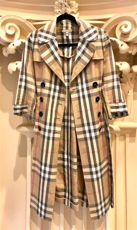 burberry london plaid girls trench coat ebay|Burberry trench coat waterproof.